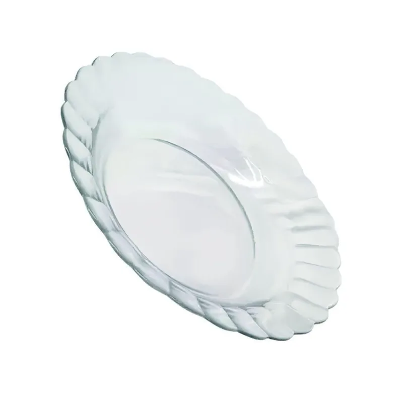 Kit Jogo Pratos Fundo Sopa Transparente 10 Peças 22,4cm - OUTRAS - Agro