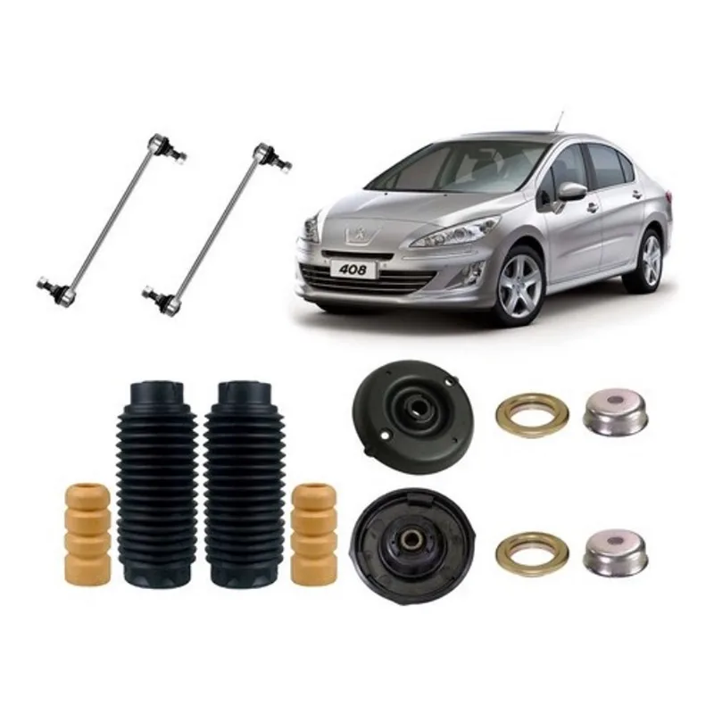 Kit Coxim Batente Bieleta Dianteira Peugeot 408 2011 2012 13