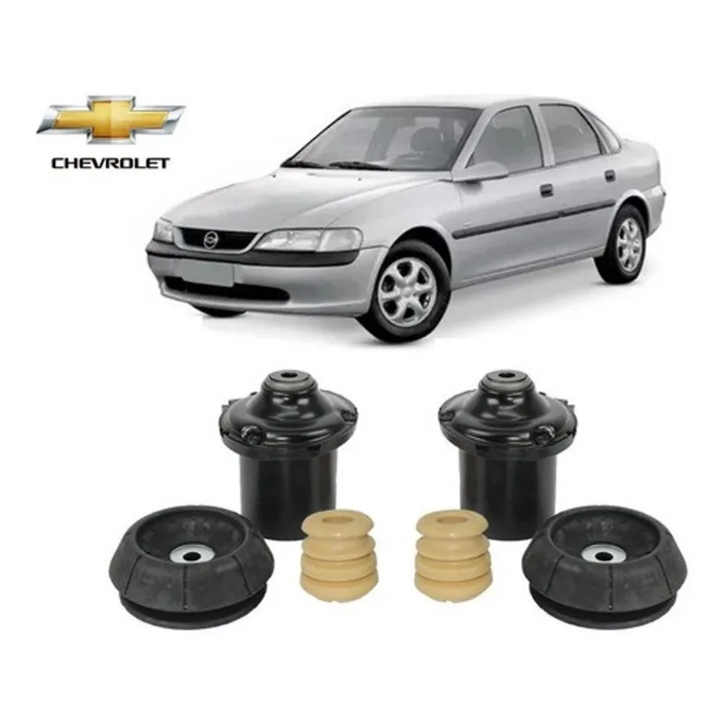 Par Kit Coxim Batente Coifa Chevrolet Gm Vectra Todos 2001 2002 2003