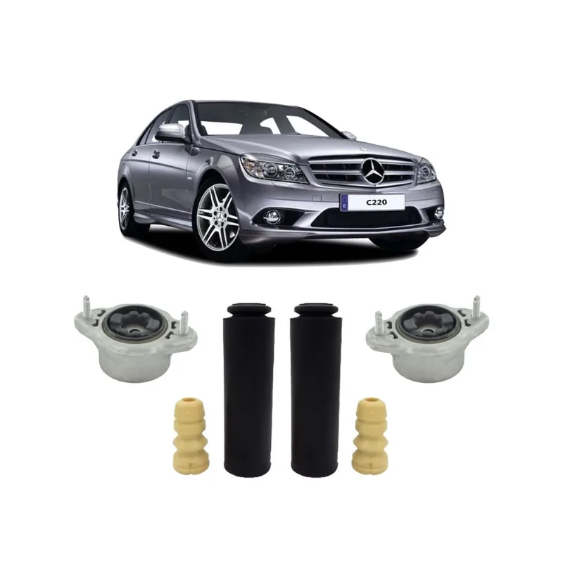 Par Kit Batente Coxim Traseiro Mercedes C220 2007 2008 2009