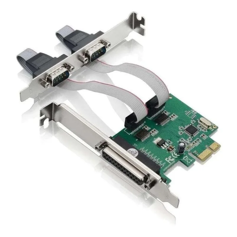 Placa Pci-E 2 Portas Seriais Db9 1 Pararelo Ieee1284 Lt-P230