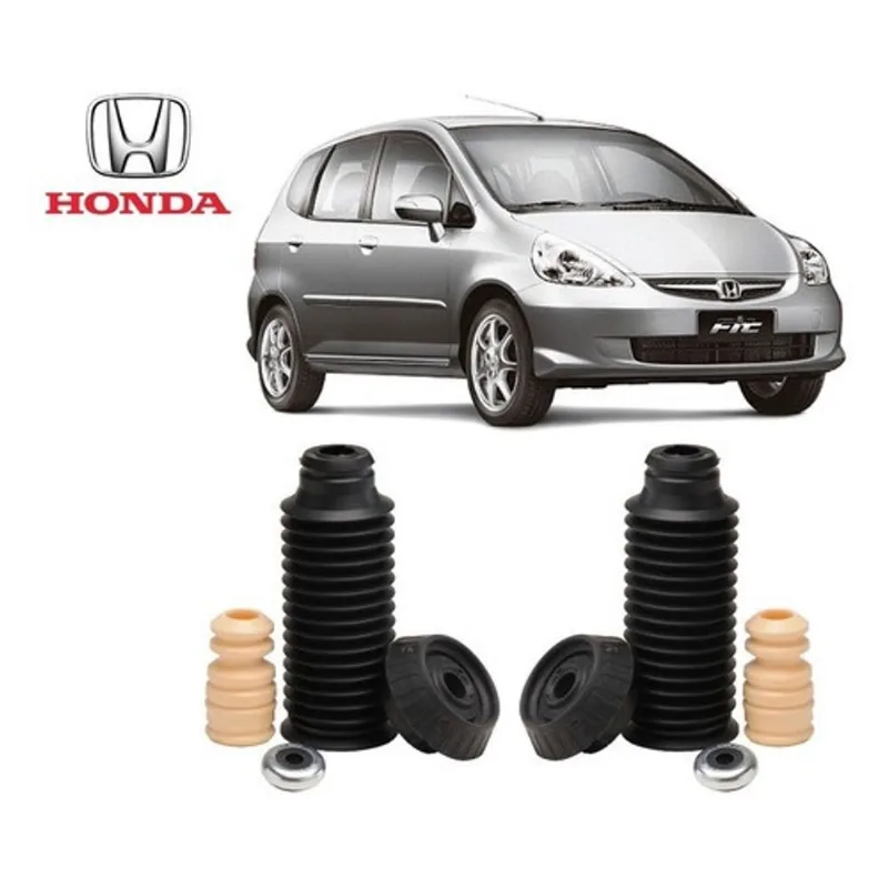 2 Kit Batente Coxim Rolamento Dianteiro Honda Fit 2006 2007 2008