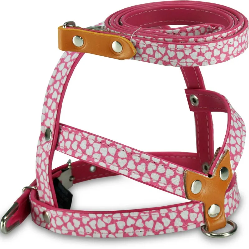 Peitoral com Guia Veneza AMF Rosa Nº 01