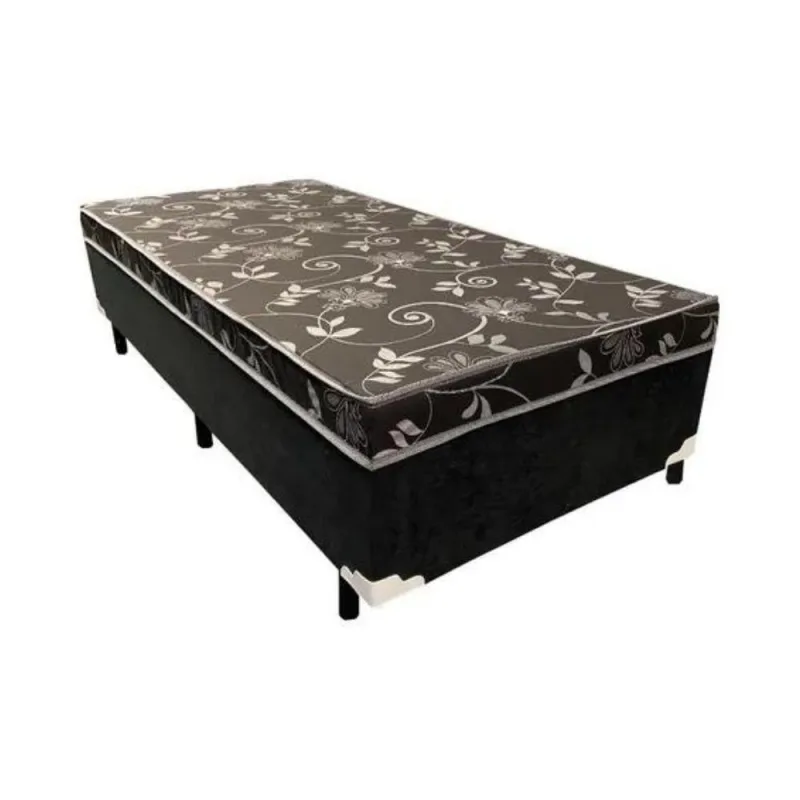 Cama Box Solteiro 5cm Conjugada Ortopédica 188x88 - RR colchoes
