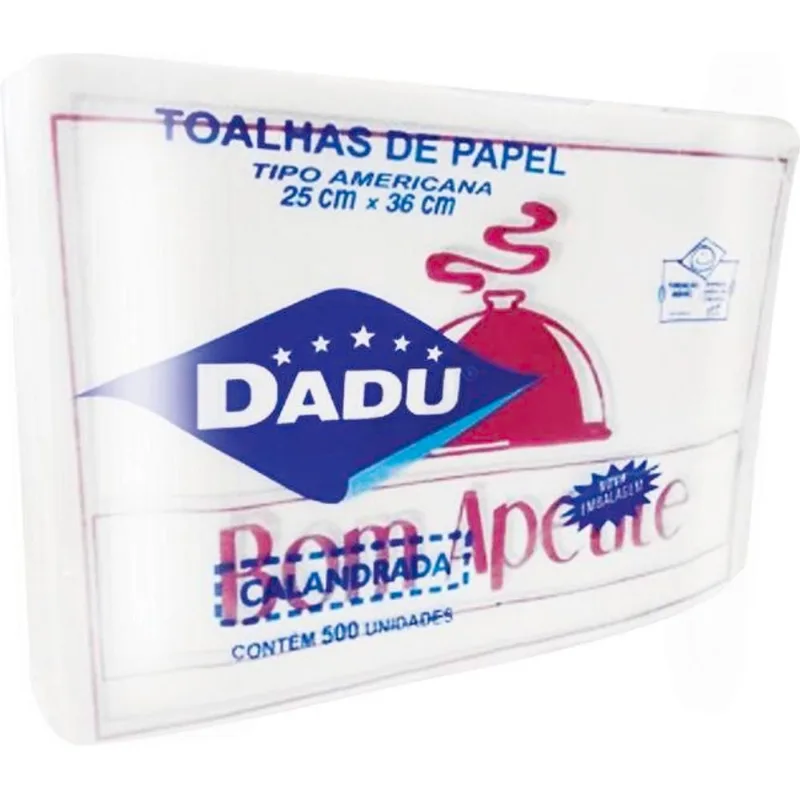 Toalha de Papel Bom Apetite Dadu Tipo Americana 500 un
