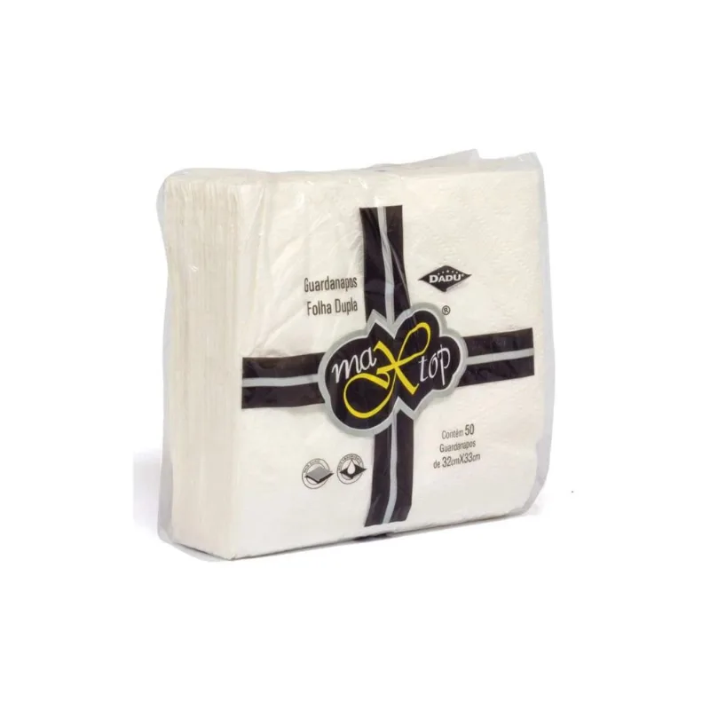 Guardanapo Max Top Folha Dupla 32x33 C/50 Uni
