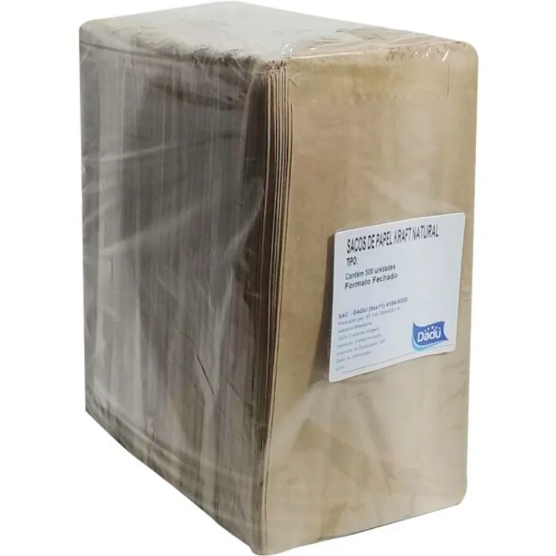 Saco de Papel Kraft Dadu 500g 500 un