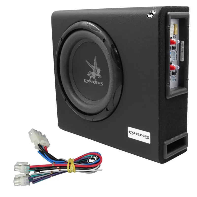 Caixa Amplificada Automotiva Corzus Cxms 303 Mini Slim 3 - Não Disponível