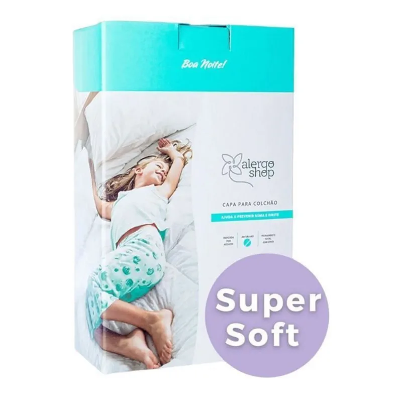 Capa Antiácaro Para Colchão Casal Padrão Super Soft Tam 2 Alergoshop - Alergoshop