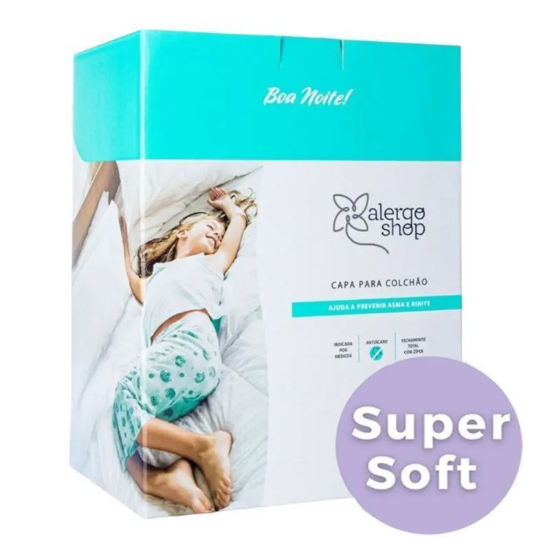 Capa Antiácaro Para Colchão Casal Queen Super Soft Alergoshop - Alergoshop