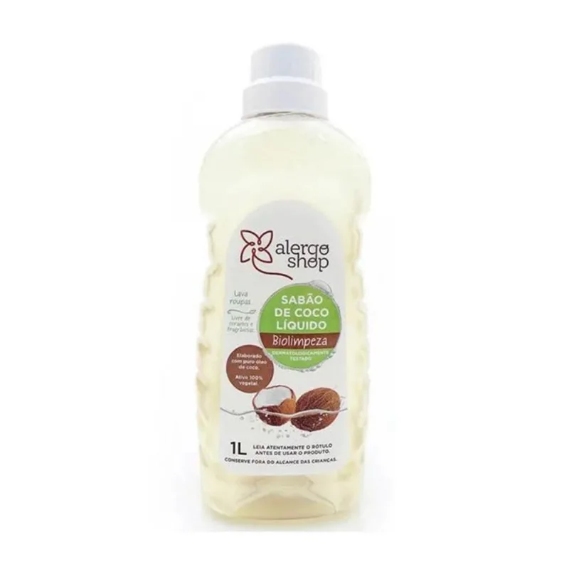 Lava Roupas Biolimpeza Hipoalergênico Alergoshop 1l - Alergoshop