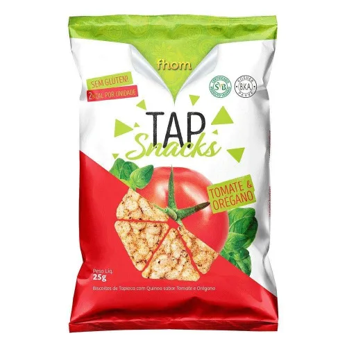 Bisc Tap Snack Tomate E Oregano 25g - TOMATE