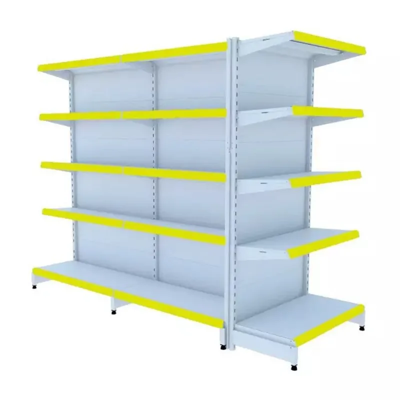 Gondola Centro 170 Fit Ate 2 Metros 1 Ponta Branco 25b Pe Amarelo