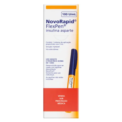 Insul Novorapid Flexpen - Novo Nordisk - Farmácia