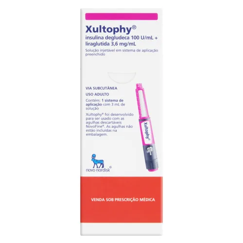 XULTOPHY NOVO NORDISK CAIXA 3ML SOLUÇÃO INJETÁVEL - Novo Nordisk - Medicamentos