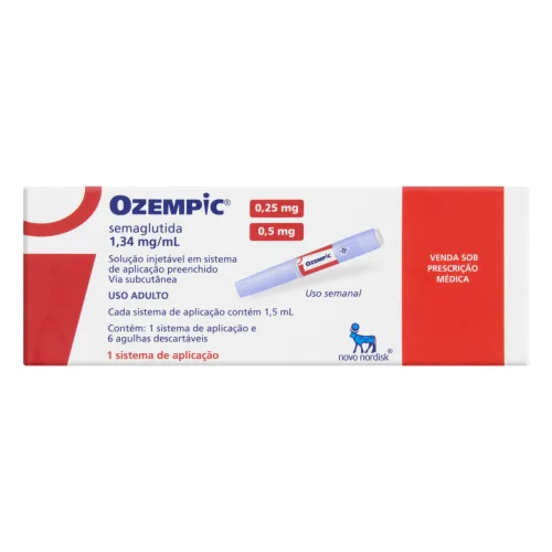OZEMPIC 0,25MG/0,5MG + 6 AG 4MM-OUTROS - Novo Nordisk