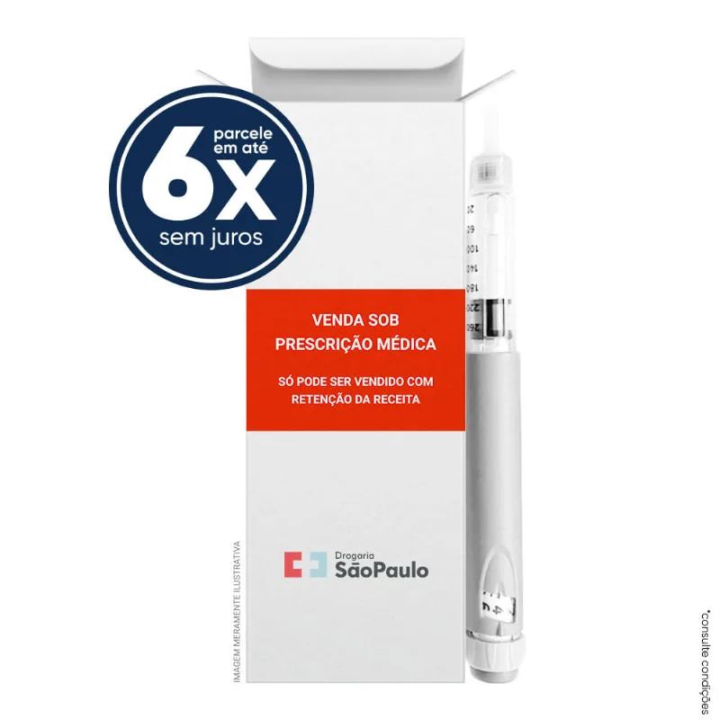 Extensior Semaglutida 0,25mg+0,5mg Solução Injetável 1,5ml + Caneta Aplicadora com 6 Agulhas