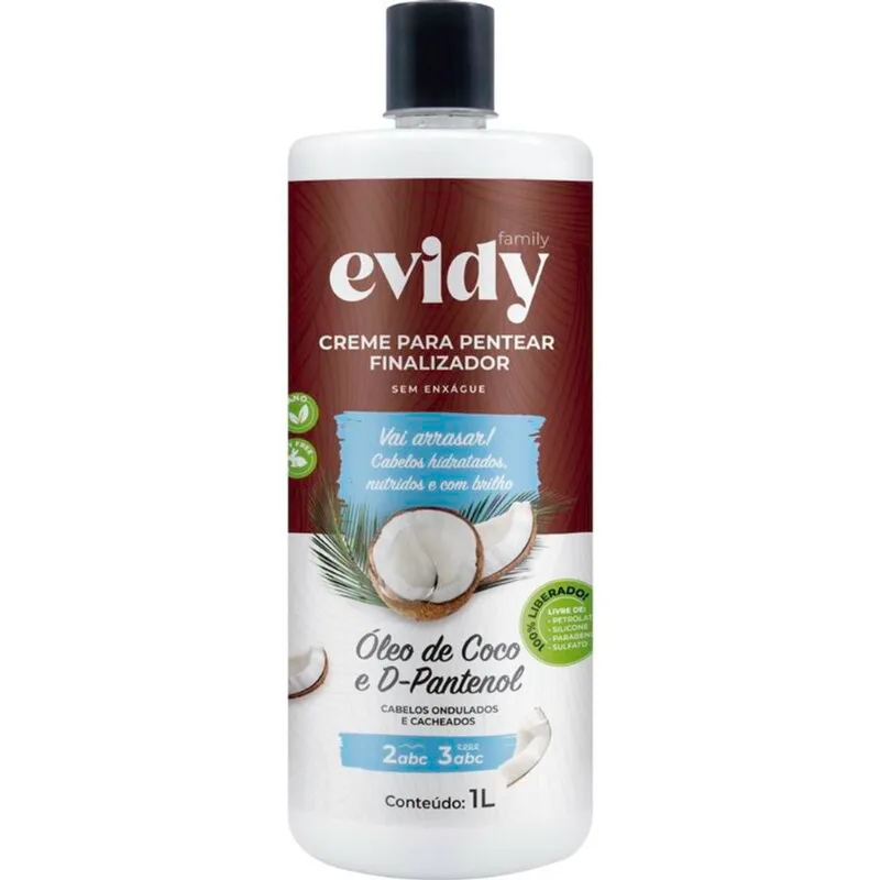 Creme para Pentear Evidy Coco 1L