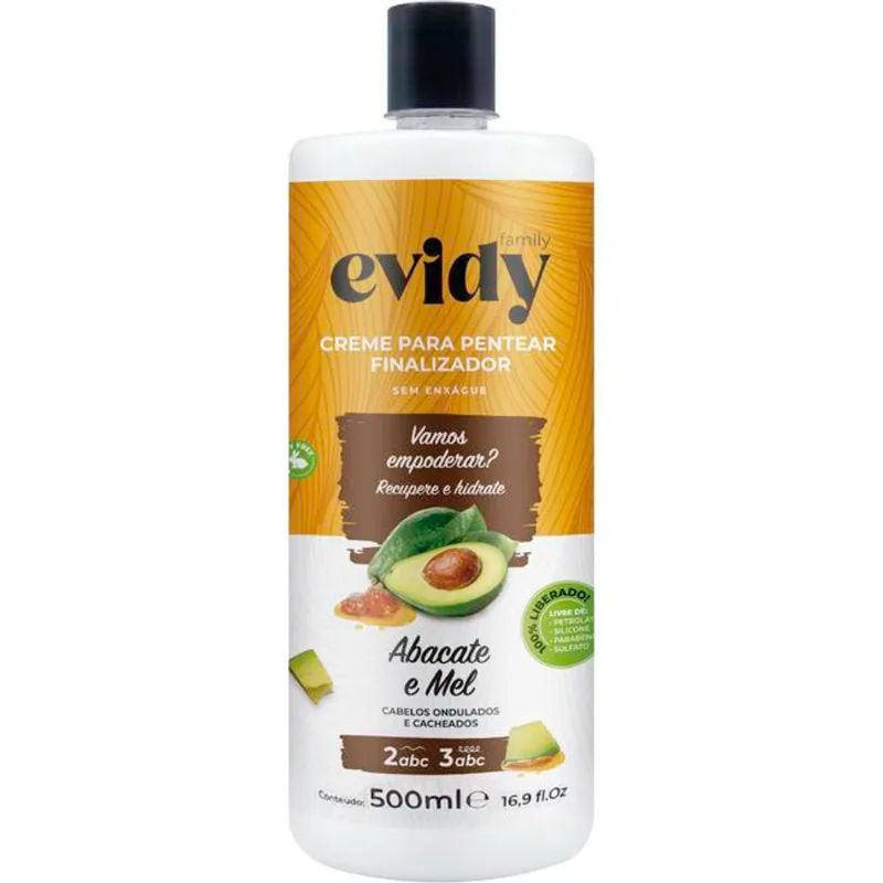 Creme para Pentear Evidy Abacate e Mel 500ml