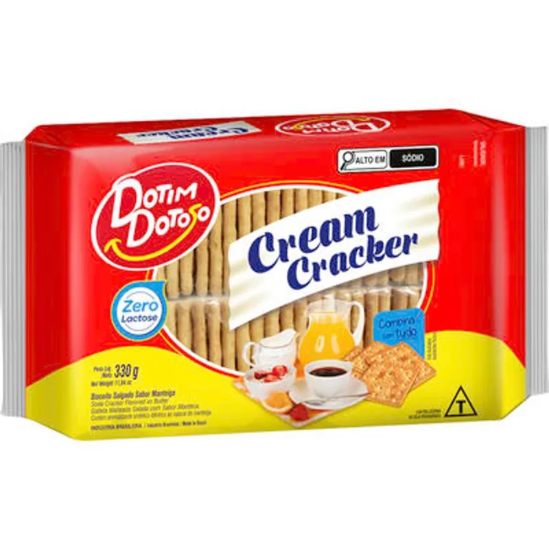 Biscoito Dotim Dotoso Cream Cracker 330g