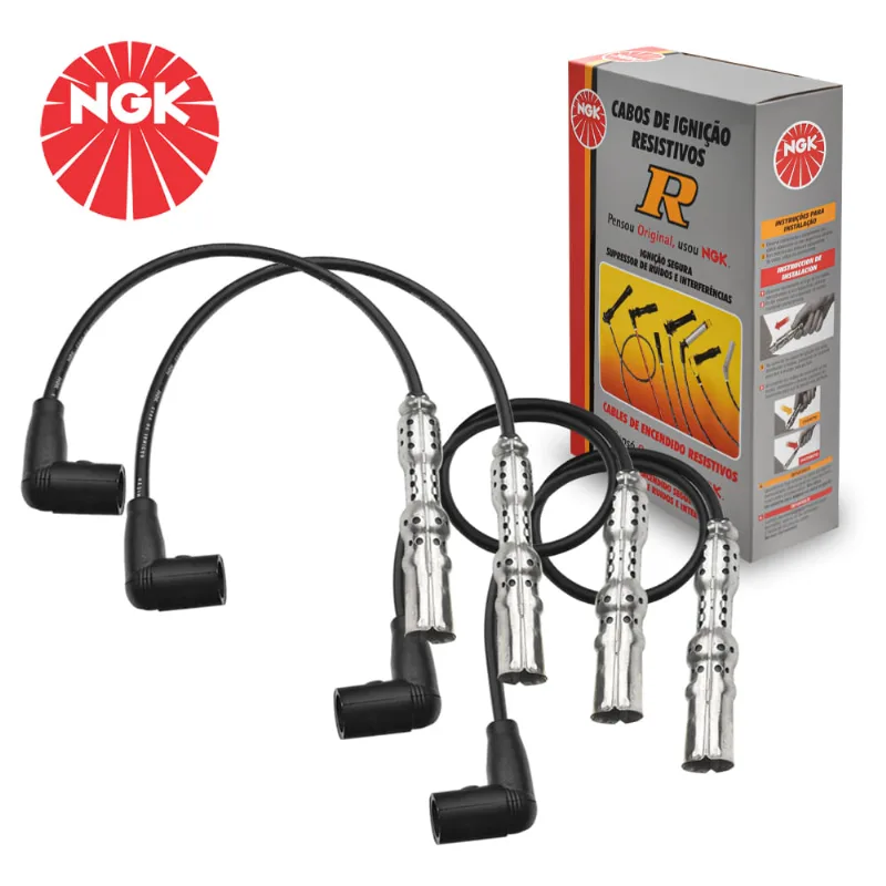 Jogo Cabo Ignição Supressivo ST-V28 Golf A4 1.6 8V 2.0 99/01 Bora 2.0 00/ NGK - NGK