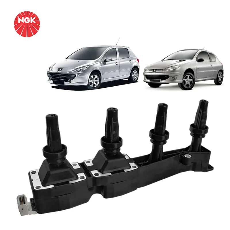 Bobina Ignição U6004 Peugeot 206 1.6 16V 01/ 207 1.6 16V 08/ 307 1.6 16V 02/ Citroen C3 1.6 16V 03/ NGK - NGK