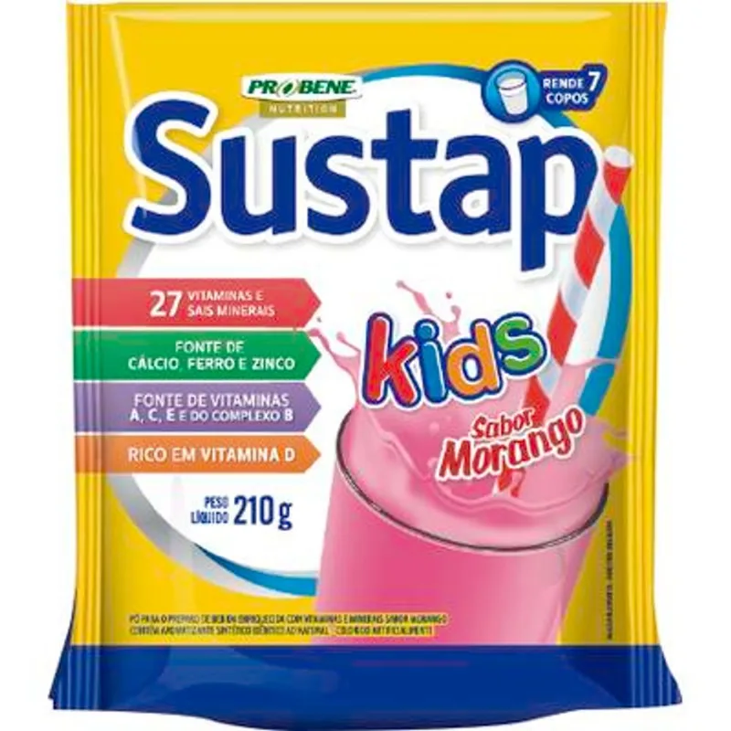 Alimento Sustap Kids Morango 210g