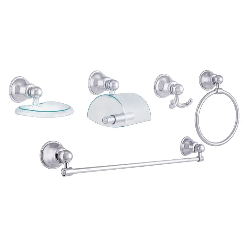 Kit Acessorios Millenium 5 Peças Cromado Verde Aquaplás