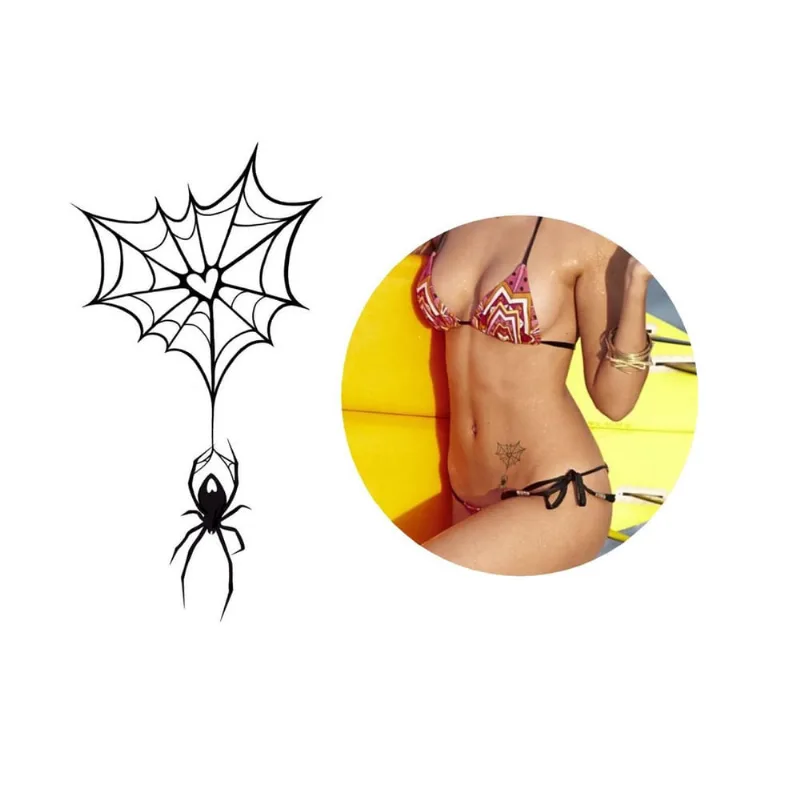 Tatuagem Temporária Teia Da Aranha Tatoo Modelo