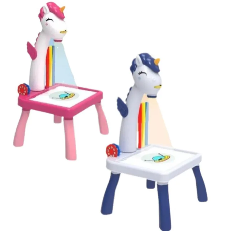 Mesa Projetora Infantil Tema Unicórnio