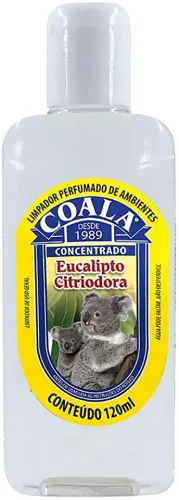 Aromatizante De Ambiente Concentrado Eucalipto Citriodora Coala Frasco 140ml - COALA - Higiene E Beleza