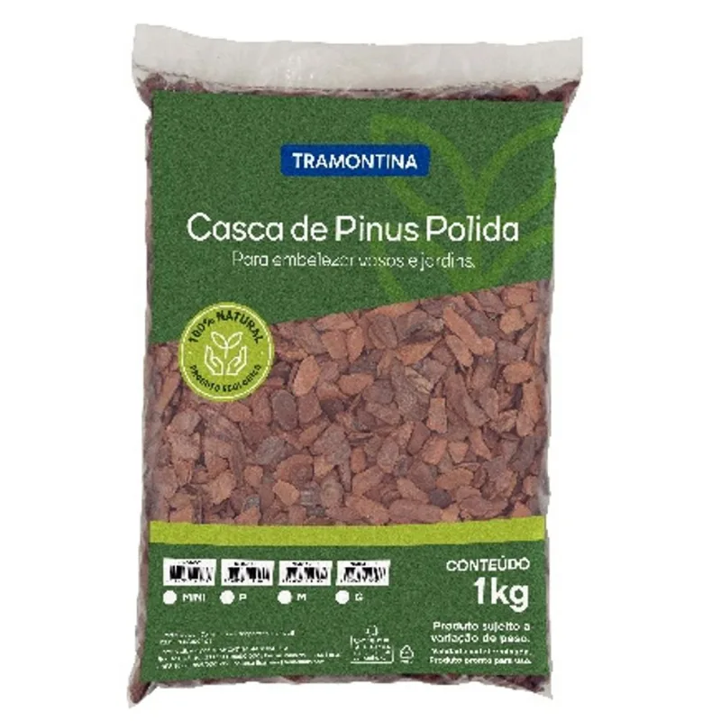 Casca De Pinus Polida Tramontina Tamanho Mini 1Kg