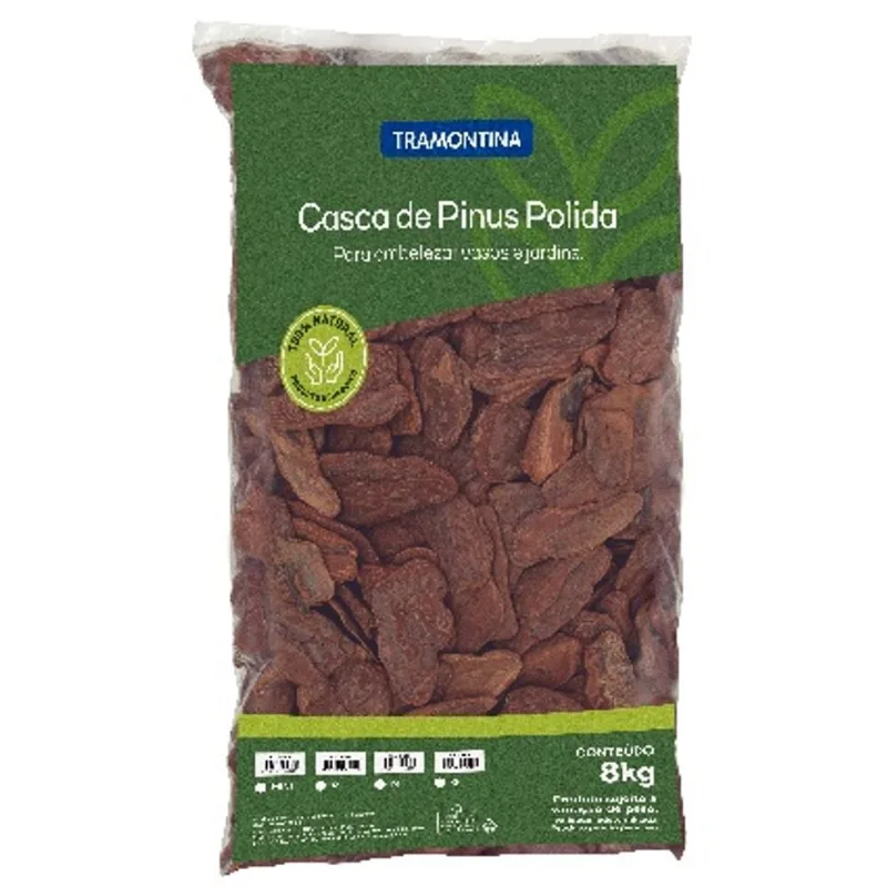 Casca De Pinus Polida Tamanho G 8Kg