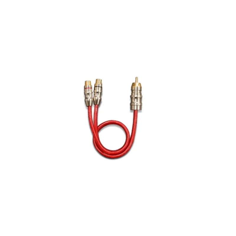Cabo Rca Stetsom 1 Metro 2 Femea 1 Macho Pvc Cristal Plug Bronze - STETSOM