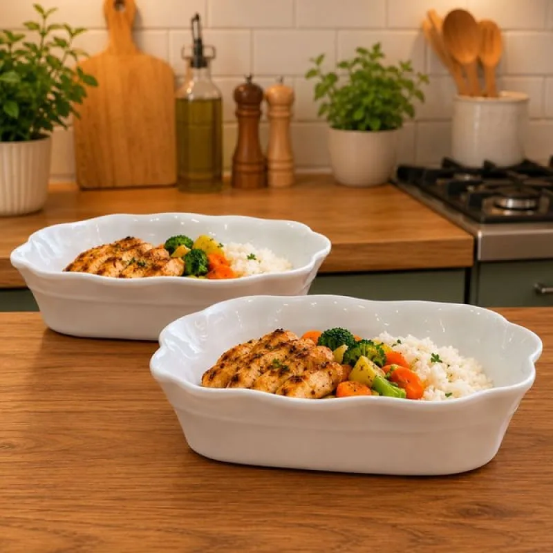 Tigela Saladeira Bowl Em Melamina Retangular 600ml Kit 10pçs - Genérico - Utilidades Domesticas