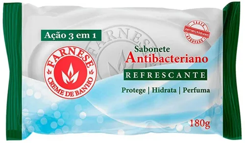Sabonete Farnese Ant Bac Refrescante - FARNESE - Higiene E Beleza