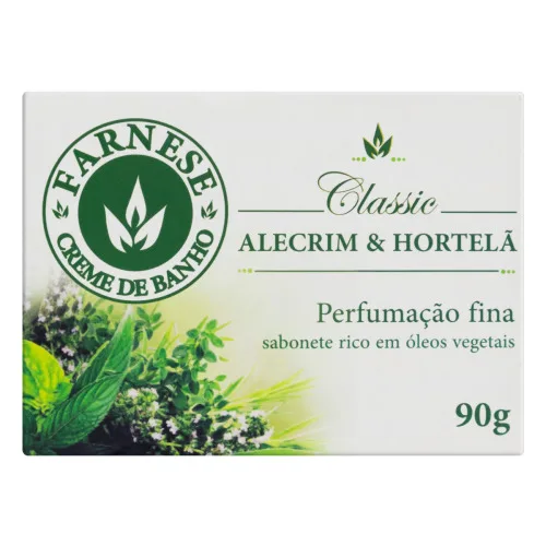 Sabonete Farnese Classico Alecrim C/hortela - ALECRIM - Higiene E Beleza