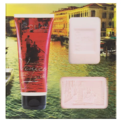 CLOY KIT 3D VENICE LOVE C/02 SABONETE+CREME HIDR - BARRA