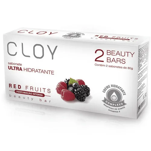 Sab. Cloy Hidratante 2x80g Red Fruits - BEAUTY BAR