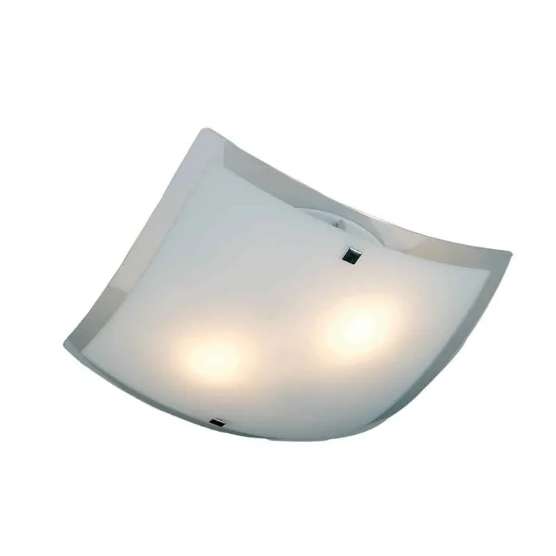 Plafon 34x34cm para 3 lâmpadas E27 Toronto 60W branco Bronzearte - Bronzearte