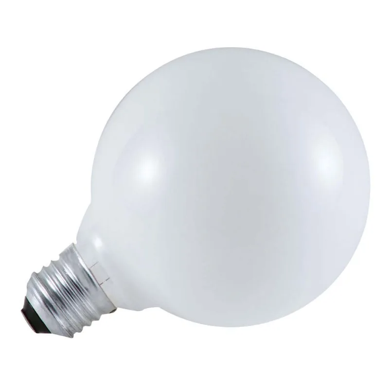 Lâmpada incandescente 220V 60W globo 95mm branca Bronzearte - Bronzearte