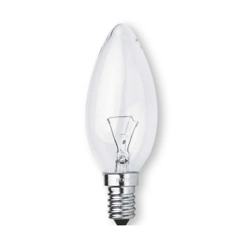 Lâmpada incandescente 127V 60W vela clara E14 Bronzearte - Bronzearte