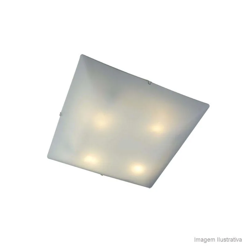 Plafon Brasilia branco Bronzearte - Bronzearte