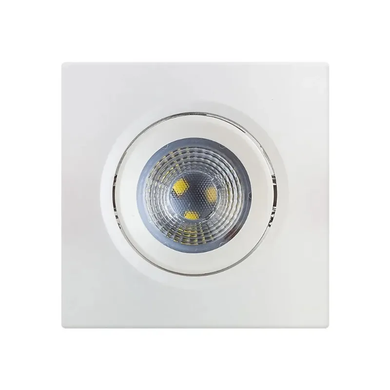 Spot de Embutir Quadrado Easy LED 3W 6500K Branco Bivolt Bronzearte Spot Embutir Easy Led Quadrado 3W 6500K Branco LLumm Bronzearte