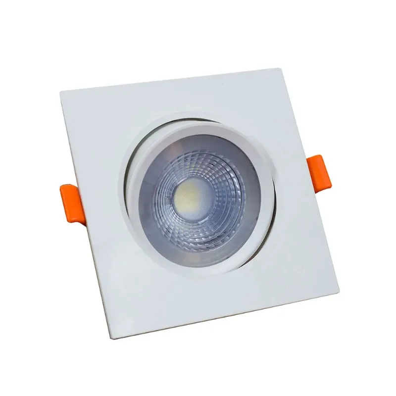 Spot de Embutir Easy LED Quadrado 7W 3000K Branco Bivolt - Bronzearte Spot Embutir Easy Led Quadrado 7W 3000K Branco LLumm Bronzearte - Bronzearte