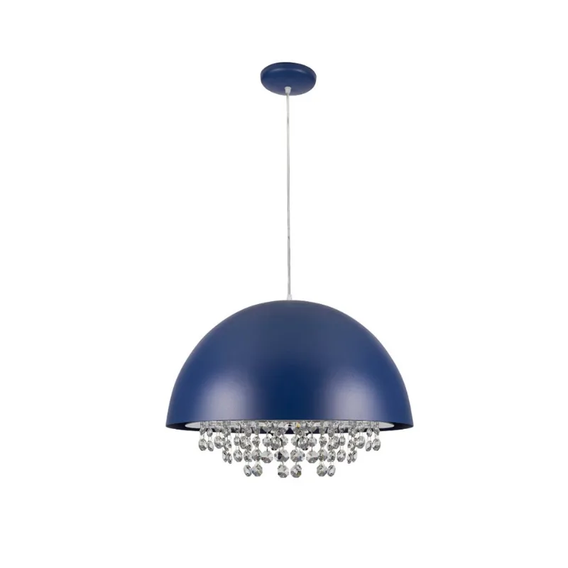 Pendente altura ajustável até 100cm azul Aquarela do Brasil Bronzearte