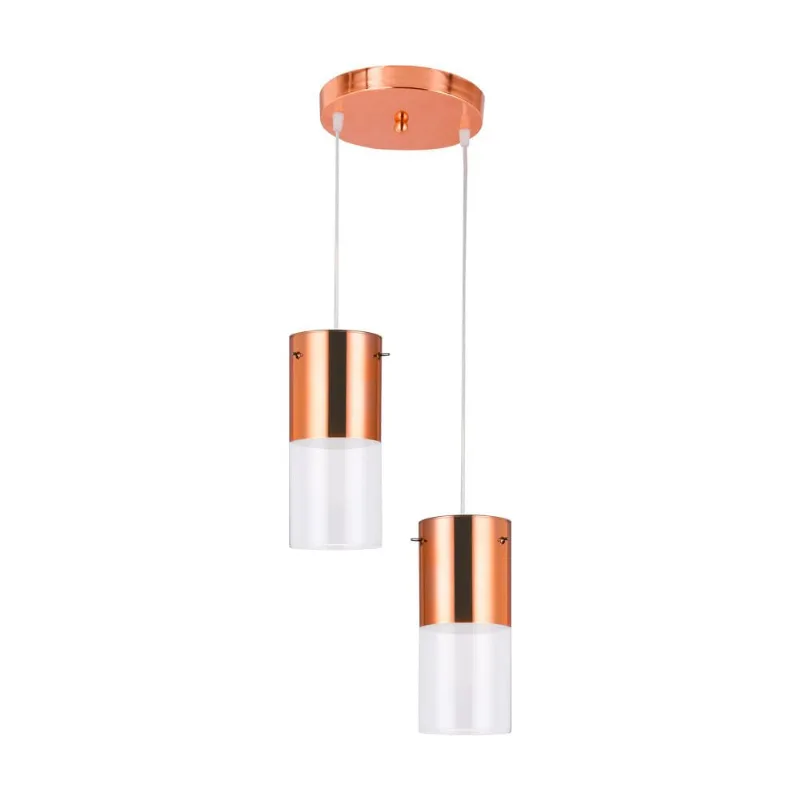 Pendente First 2 Luzes E27 Cobre LLumm Bronzearte