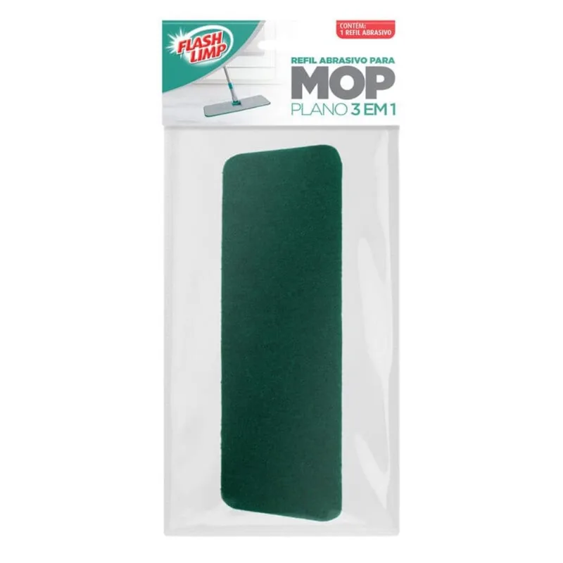 Refil Abrasivo para Mop Plano 3 em 1 Flash Limp