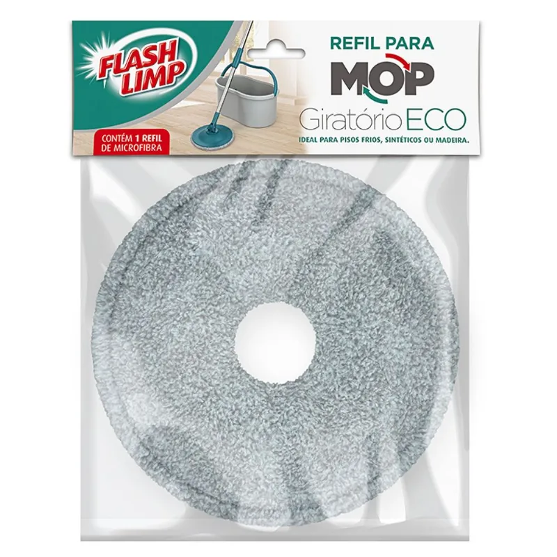 Refil Mop Flash Limp Giratório Eco