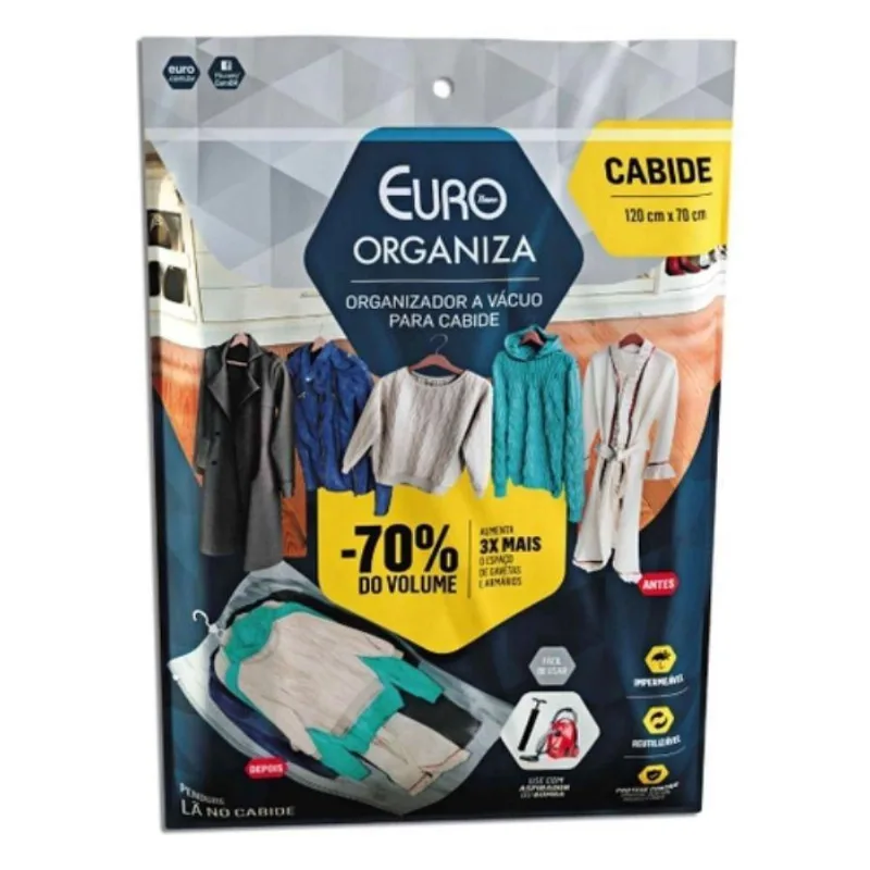 Organizador A Vácuo Para Cabide Euro Home - 120cm X 70cm